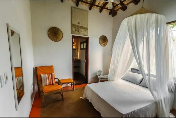 Bed and Breakfast Espelho Bahia Blue House Praia do Espelho Exterior foto